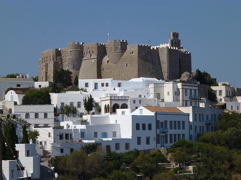 Exterior view of the monastery walls
