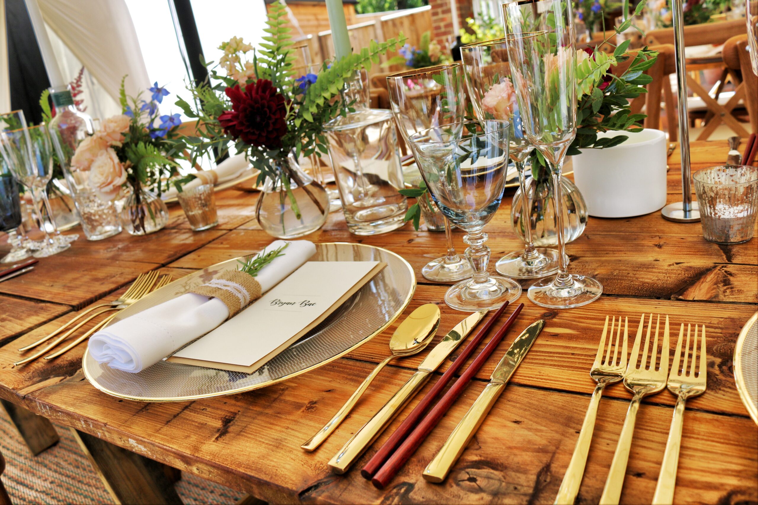 dinnerware on a tabletop