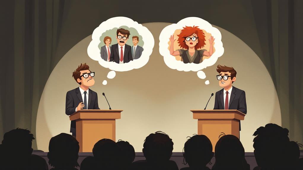 combative rhetoric masking substance