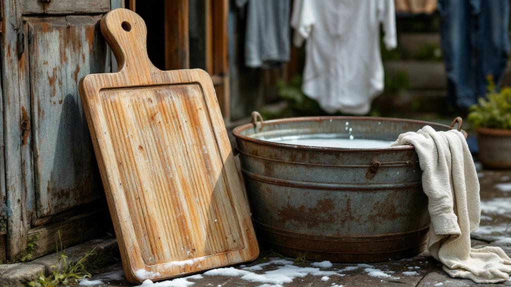 cleaning method using two tubs
