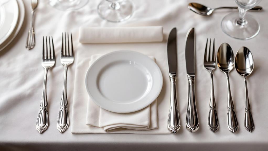 diverse dining utensils categorized comprehensively
