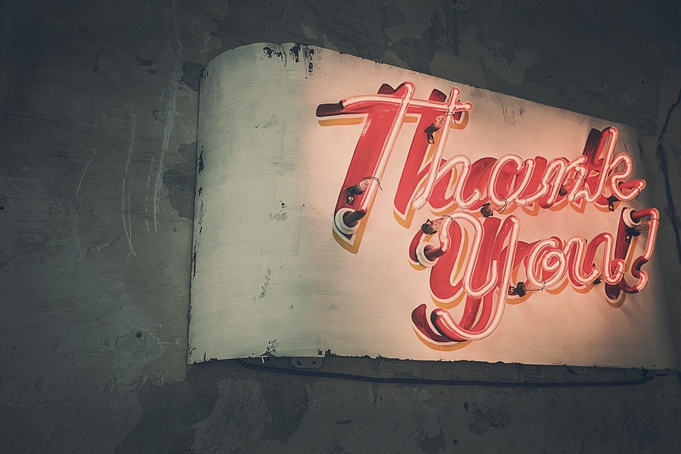 thank you neon lights