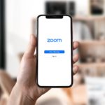 phone opening the Zoom application