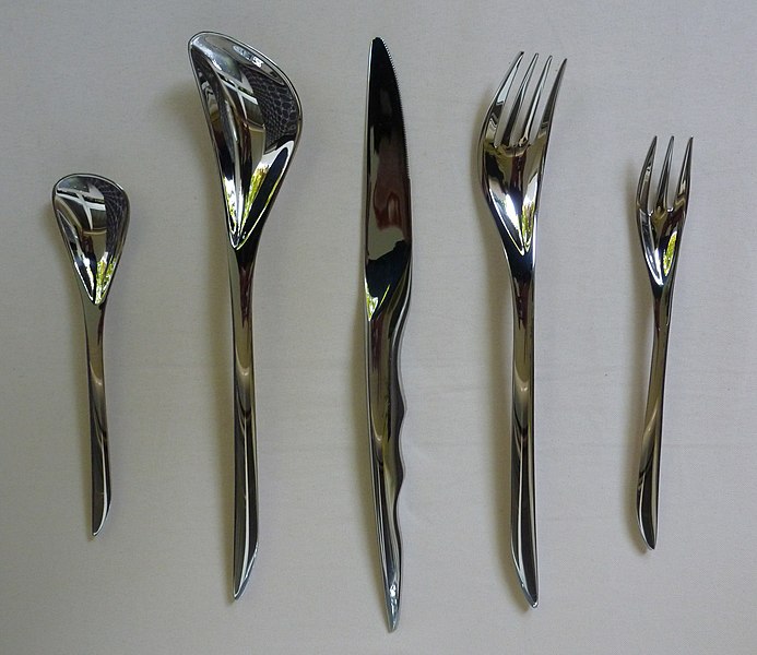 cutlery designed by Zaha Hadid for the company WMF