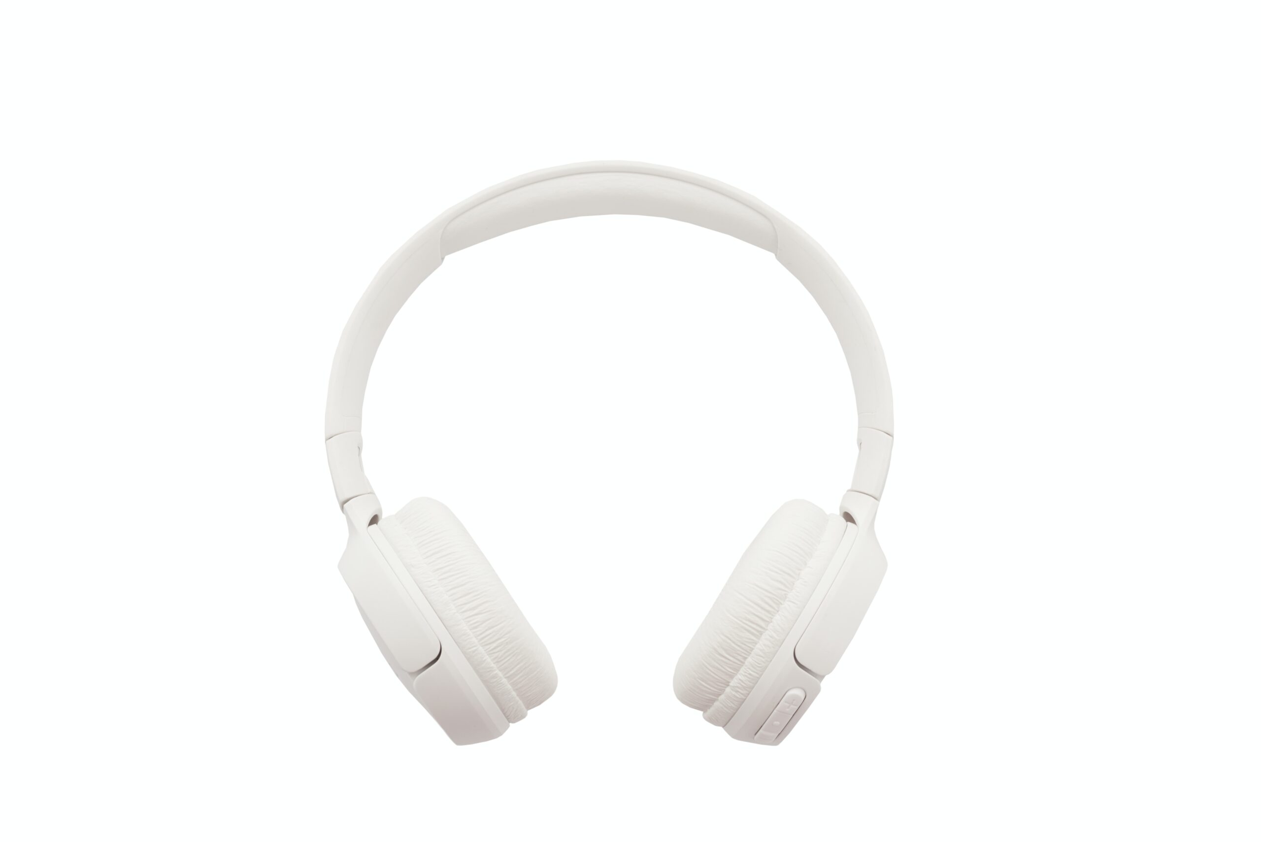 white cordless headphone